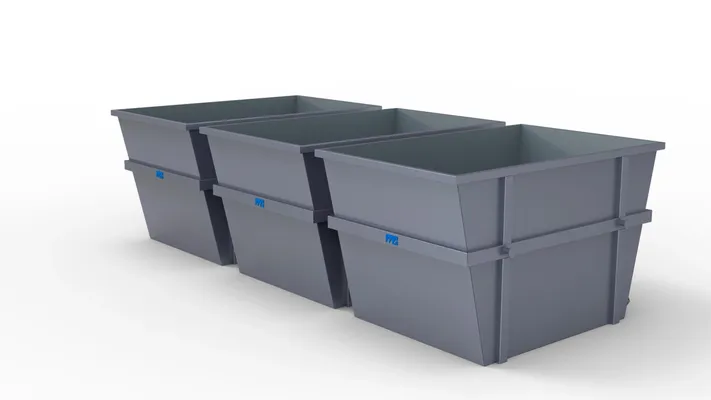 Caçamba De Entulho Aço Inox